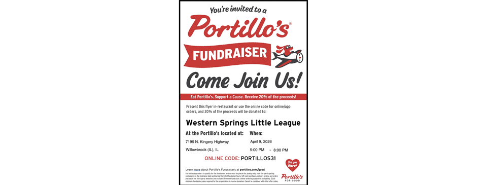 WSLL Portillo's Fundraiser
